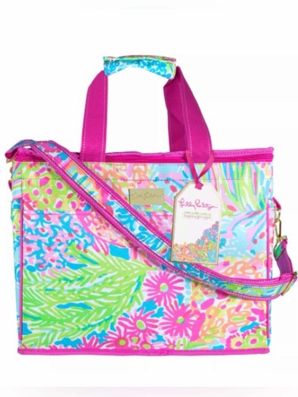 LILLY PULITZER Insulated Cooler in Lover's Coral